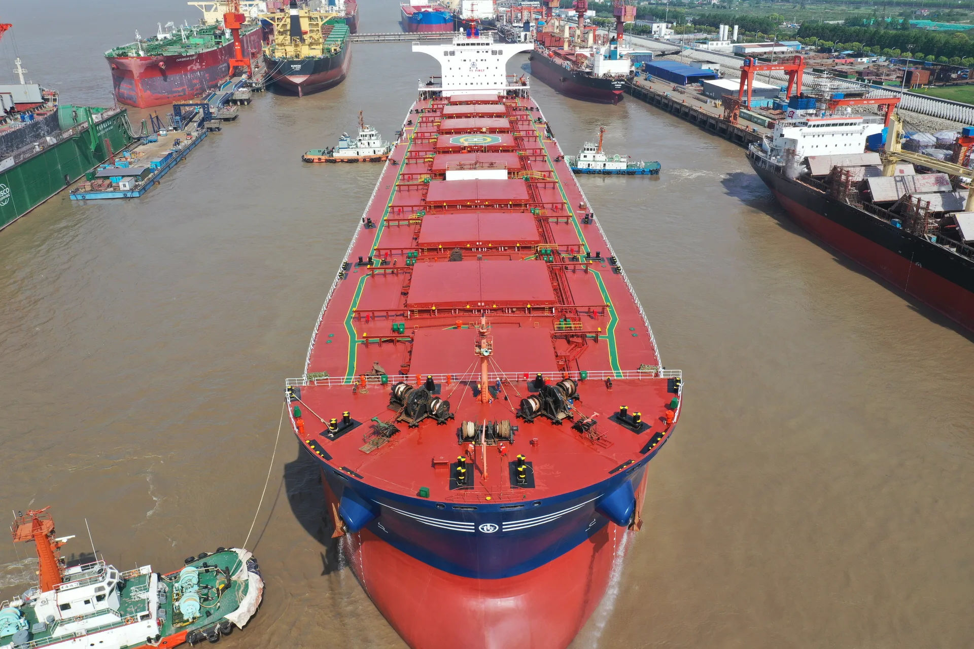 M/V KIRAN TURKIYE, Capesize bulk carrier, under way